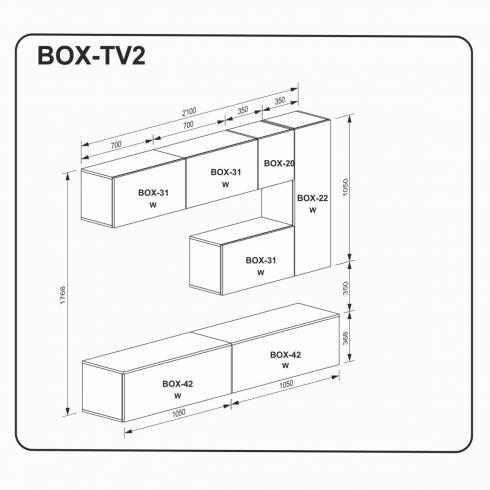 Гостиный набор BOX-TV2 foto 2