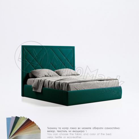 Мягкая кровать 1,8х2,0 Вива Подъемная с каркасом (Светло-Бежевый Велюр) Viva foto 5