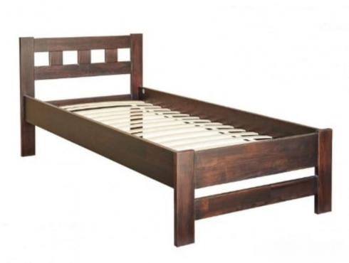 Кровать деревянная 900 Верона с ламелями (сосна)
