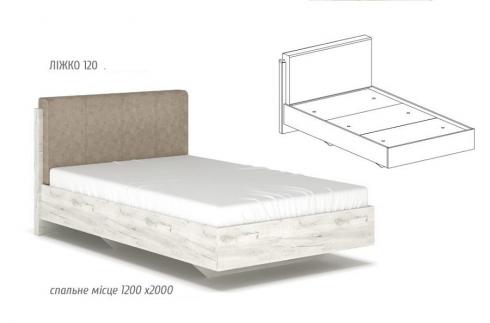 Кровать Ким 1200 (без ламелей) foto 2