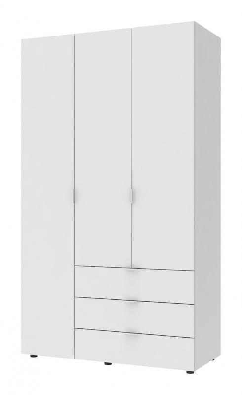Распашной шкаф для одежды Doros Гелар Белый 3 ДСП 116,2х49,5х203,4