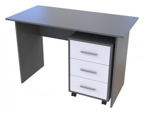 Офісний стіл Doros Т3 Антрацит / Білий 120х60х78