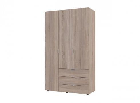 Распашной шкаф для одежды Doros Гелар Дуб Cонома 3 ДСП 116,2х49,5х203,4