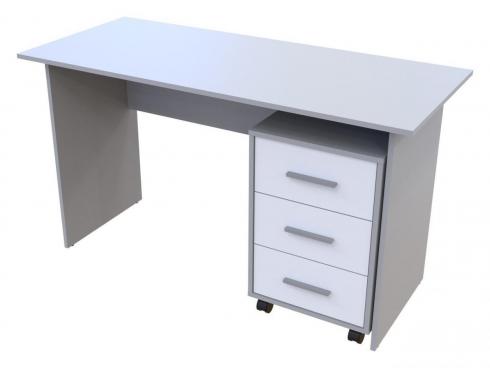 Офисный стол Doros Т3 Серый / Белый 120х60х78