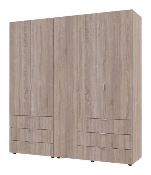 Распашной шкаф для одежды Doros Гелар комплект Cонома 2+3 ДСП 193,7х49,5х203,4