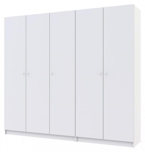 Шкаф для одежды Doros Промо Белый 2+3 ДСП 225х48х204