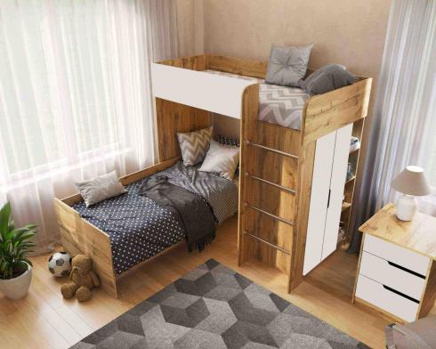 Ліжко Кімната BED-ROOM 3 Колір білий Viorina DEKO