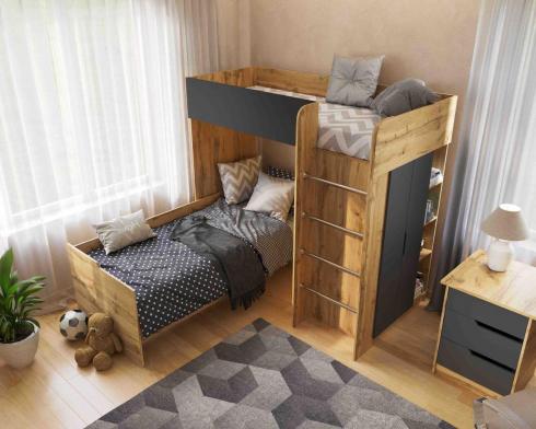 Ліжко Кімната BED-ROOM 3 Колір Тахо Viorina DEKO